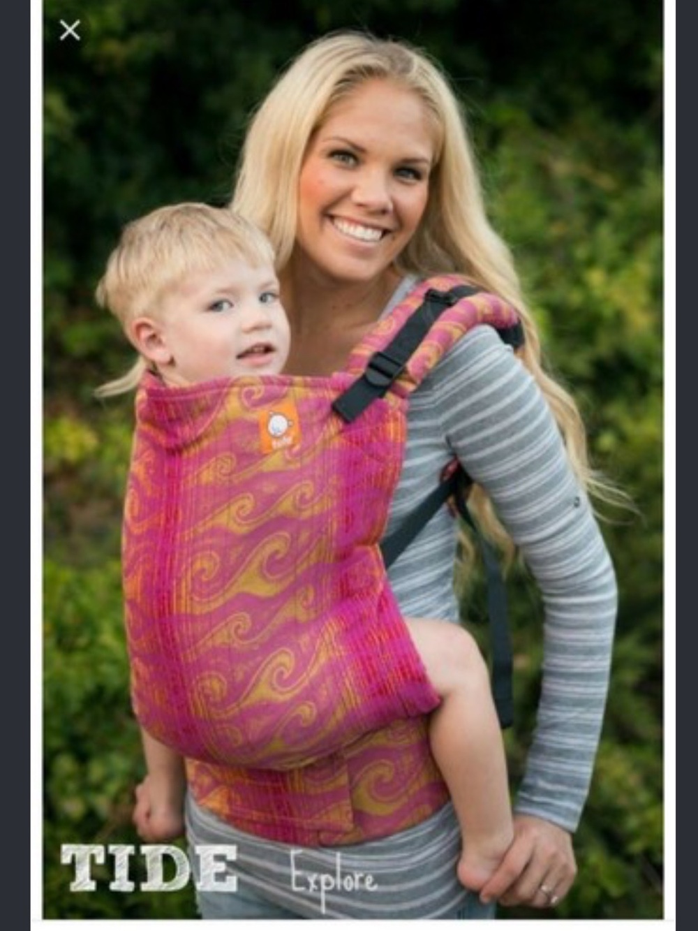 Tula Toddler Carrier Jacquard Woven Wave Print Rare Tide explore